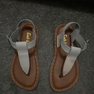 Girls sun sands!  Worn twice!  Don’t fit